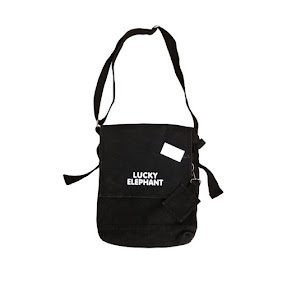 BLACK LUCKY ELEPHANT CROSS  BAG