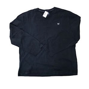 NAVY BLUE CREW CLOTH LONG SLEEVE