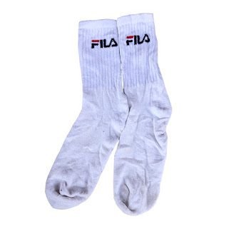 WHITE FILA  SOCK  ALL SIZES