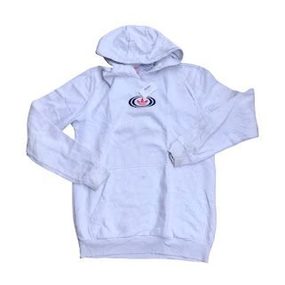 WHITE ADIDAS HOODIE