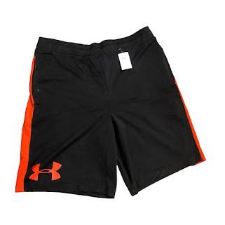 BLACK ORANGE UNDER ARMOUR  SHORT