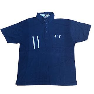 NAVY BLUE QUATER DECK SHORT SLEEVE