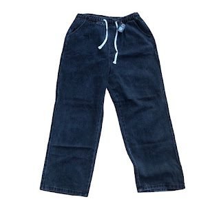 GRAY ELASTIC BAND JEAN