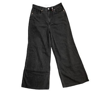 BLACK DENIM PLAIN M JEAN