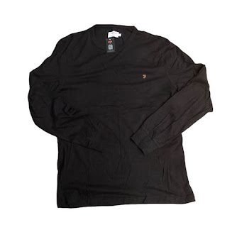 BLACK FARAH  LONG SLEEVE T-SHIRT