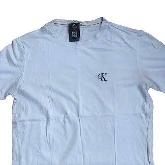 WHITE CALVIN KLEIN SHORT SLEEVE T-SHIRT