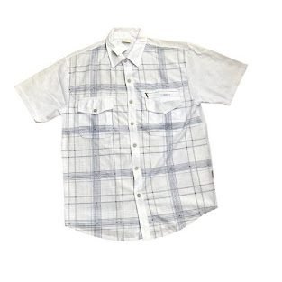 WHITE GREEN-G FLANNEL  SHIRT
