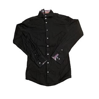 BLACK ETON SHIRT