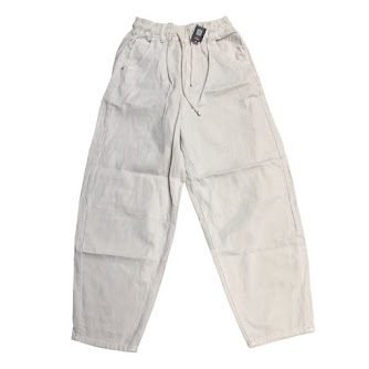 CREAM BAGGY JEAN