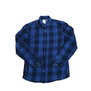NAVY BLUE CKH FLANNEL  SHIRT