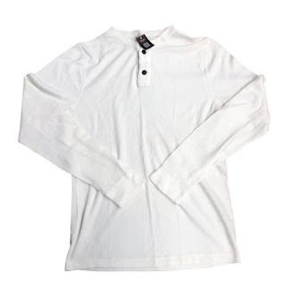 WHITE ABERCROMBIE LONG SLEEVE T-SHIRT