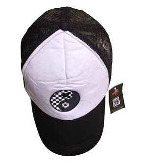 BLACK NET FACE CAP
