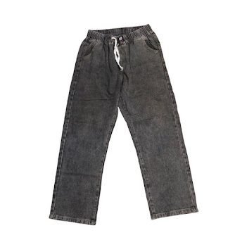GRAY PLAIN BAGGY JEAN