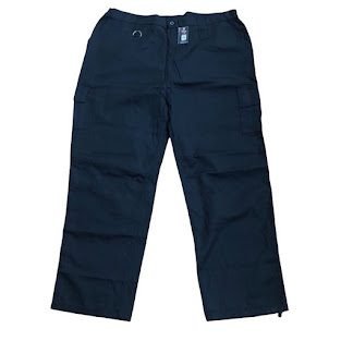 BLACK PLAIN 120 CARGO PANT