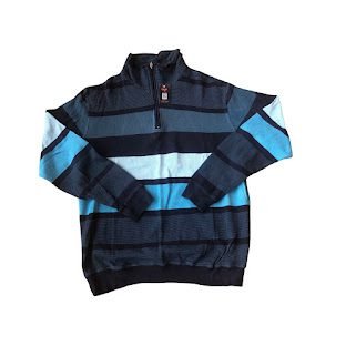 BLUE BABISTA QUATERZIP SWEATSHIRT