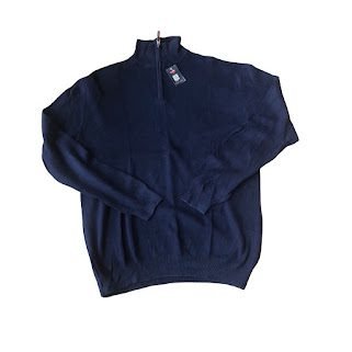 NAVY BLUE NEXT QUATERZIP SWEATSHIRT