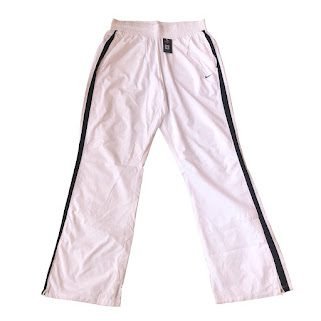 WHITE NIKE TRACKPANT