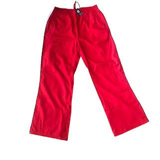 RED PLAIN TRACKPANT