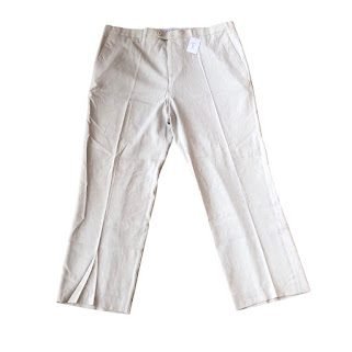 CREAM CHINESE SCRIPT OFFICE PANT