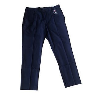 NAVY BLUE INDITEX OFFICE PANT
