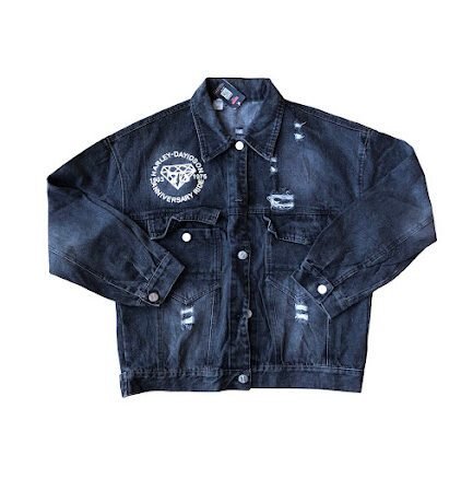 BLACK HARLEY DENIM JACKET