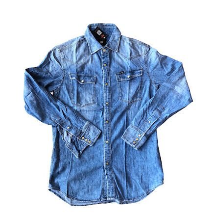 BLUE RAW DENIM SHIRT