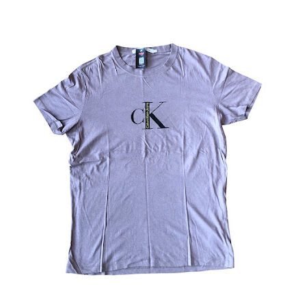 BROWN CALVINKLEIN SHORT SLEEVE T-SHIRT
