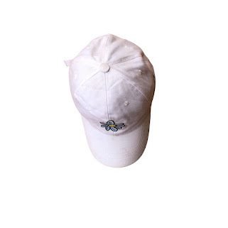 WHITE SUNFLOWER FACE CAP