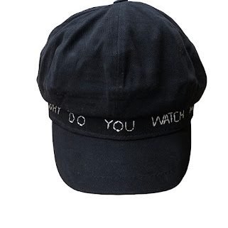 BLACK WHYDOYOU BERET CAP
