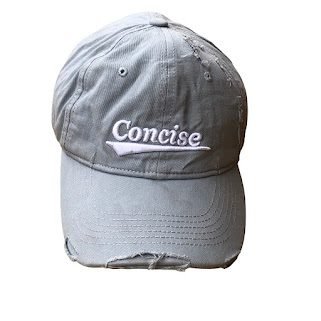 BLUE CONCISE FACE CAP