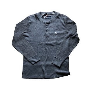 GRAY ABERCROMBIE LONG SLEEVE T-SHIRT
