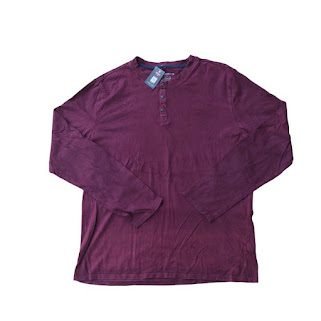WINE MODERN ESSENTIALS LONG SLEEVE T-SHIRT