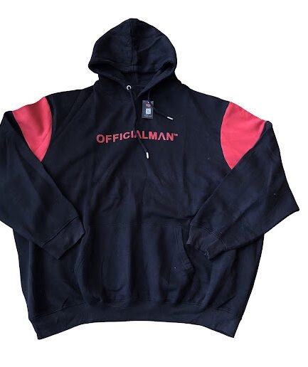 BLACK OFFICIAL MAN HOODIE