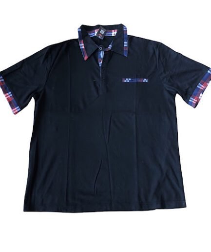 BLACK PLAIN POLO 962 SHORT SLEEVE T-SHIRT