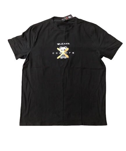 BLACK W-JEANS SHORT-SLEEVE T-SHIRT 125