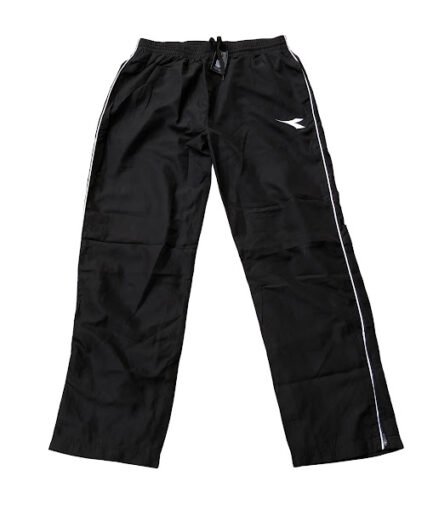 BLACK DIADORA TRACKPANTS