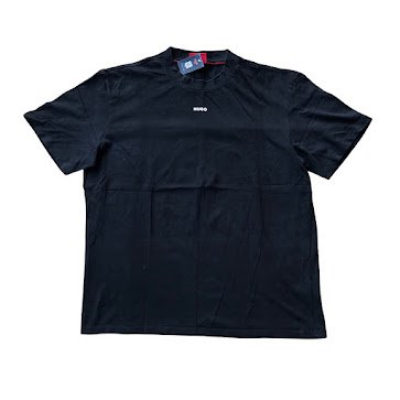 BLACK HUGO SHORT SLEEVE T-SHIRT
