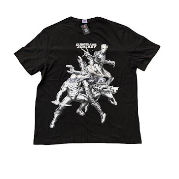 BLACK MARVEL SHORT SLEEVE T-SHIRT