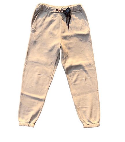 CREAM PLAIN JOGGERS