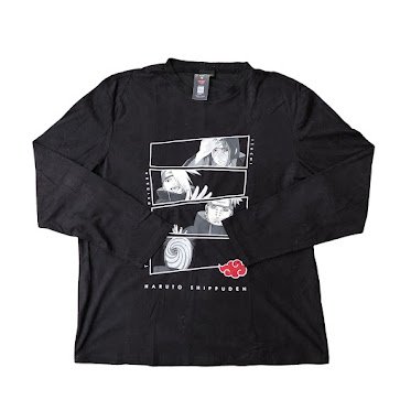 BLACK NARUTO LONG SLEEVE T-SHIRT