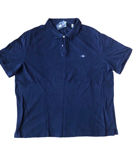 NAVY BLUE GANT SHORT SLEEVE T-SHIRT