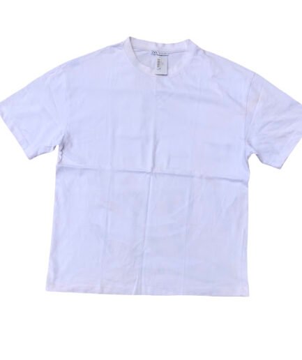WHITE ZARA SHORT SLEEVE T-SHIRT