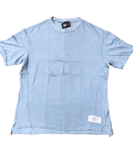 BLUE BERSHKA SHORT SLEEVE T-SHIRT