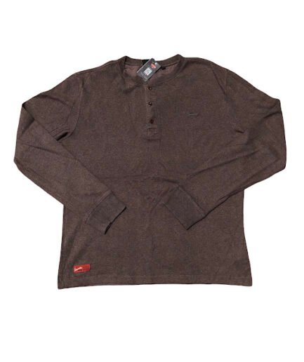 BROWN SUPERDRY LONG SLEEVE T-SHIRT