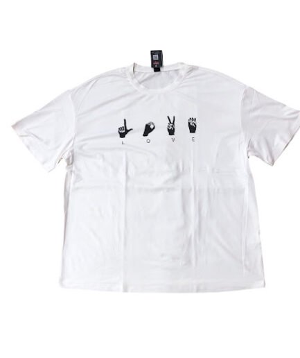 WHITE LOVE SHORT SLEEVE T-SHIRT