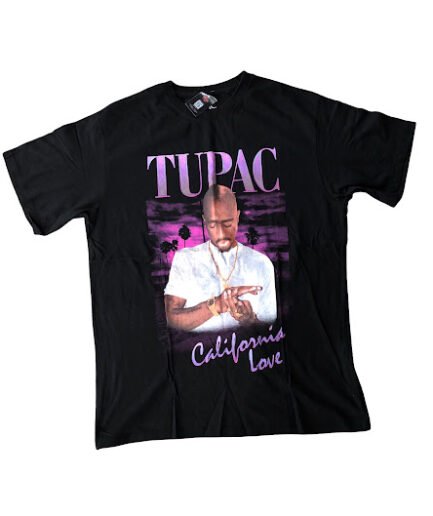 BLACK 2PAC SHORT SLEEVE T-SHIRT