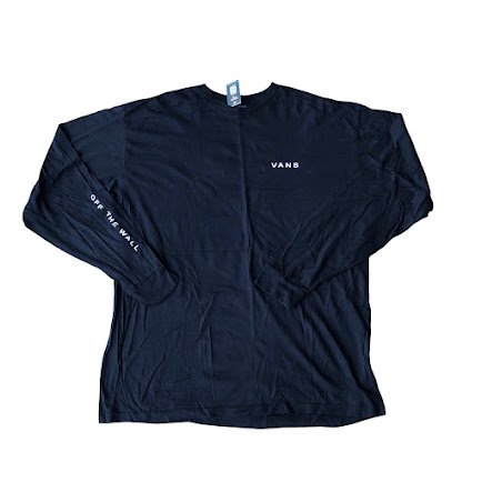 BLACK VANS LONG SLEEVE T-SHIRT