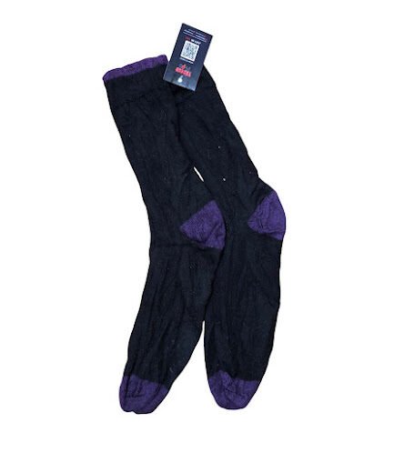 BLACK&PURPLE SOCK