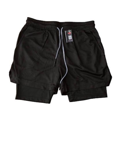 BLACK GYM SHORT