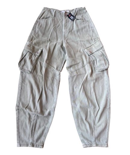 GREEN BERSHKA CARGO PANT